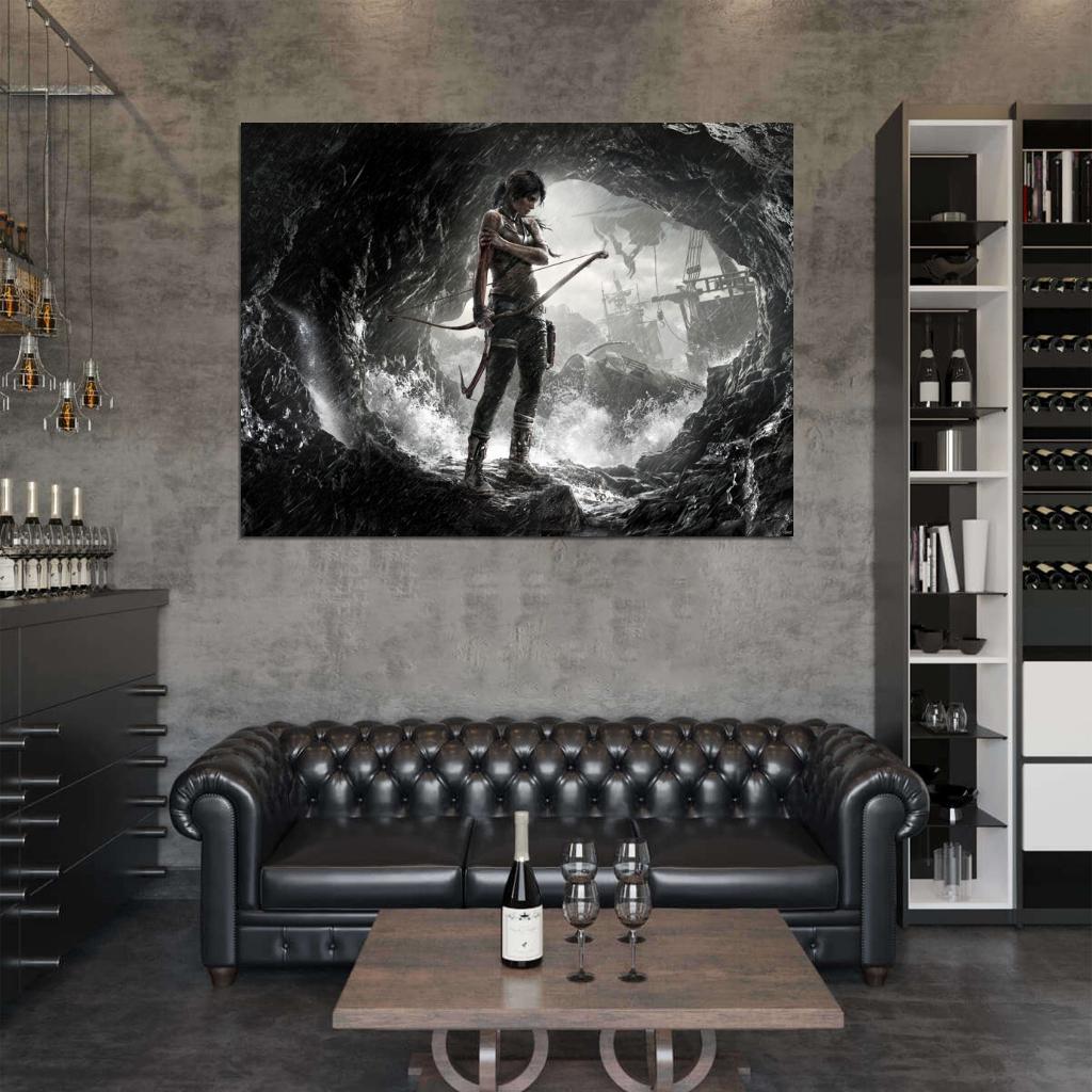 Tomb Raider Rain Storm Awesome Video Game Wall Art Print Poster