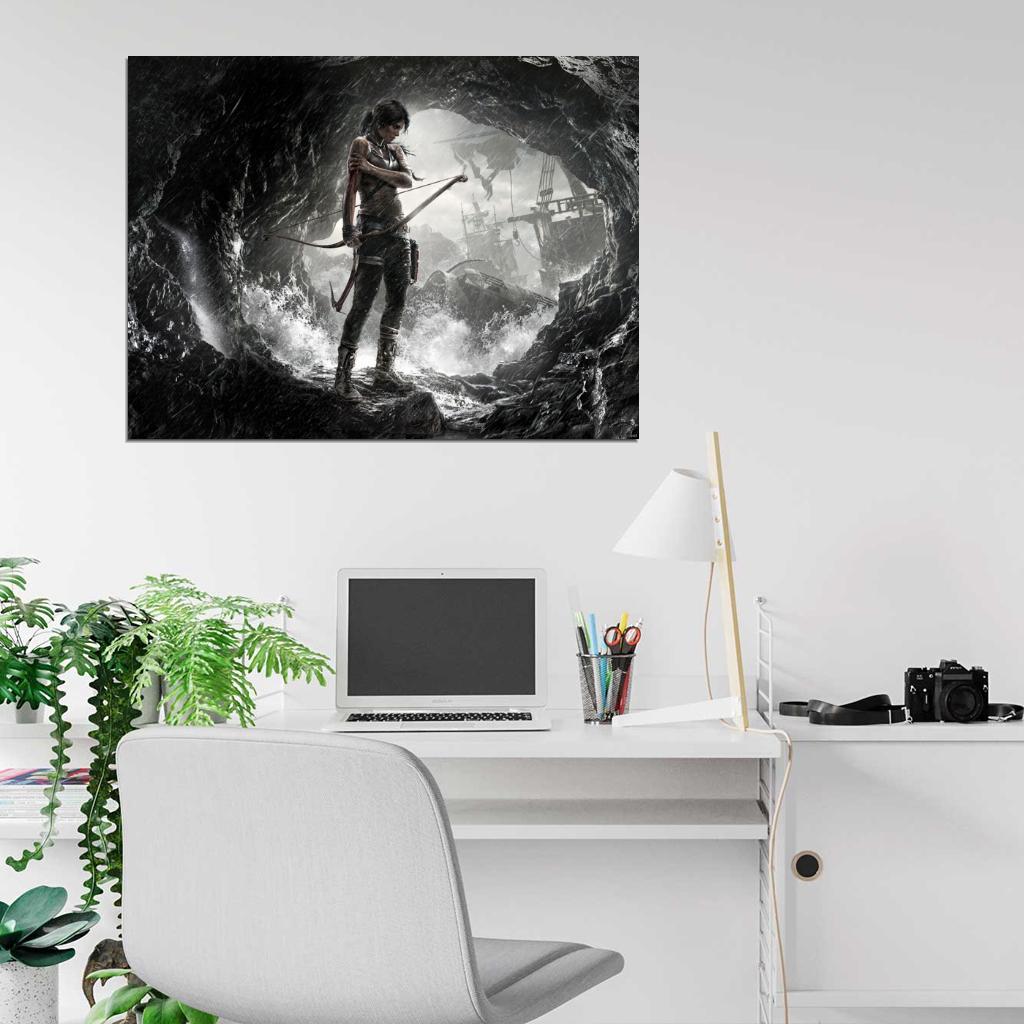 Tomb Raider Rain Storm Awesome Video Game Wall Art Print Poster