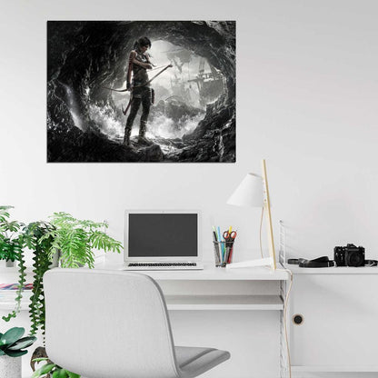 Tomb Raider Rain Storm Awesome Video Game Wall Art Print Poster