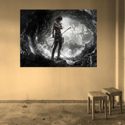 Tomb Raider Rain Storm Awesome Video Game Wall Art Print Poster