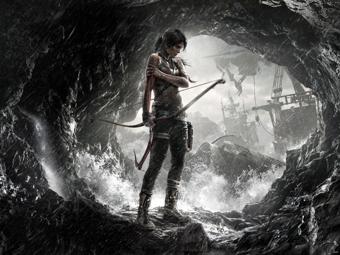 Tomb Raider Rain Storm Awesome Video Game Wall Art Print Poster