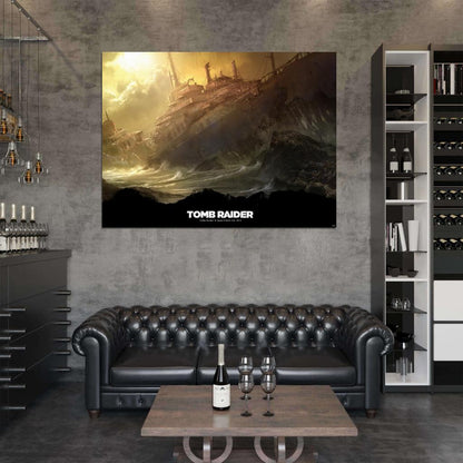 Tomb Raider Landscape Storm Amazing Video Game Wall Art Print Poster