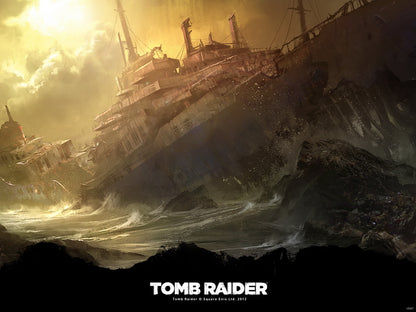 Tomb Raider Landscape Storm Amazing Video Game Wall Art Print Poster
