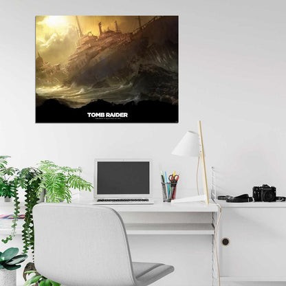 Tomb Raider Landscape Storm Amazing Video Game Wall Art Print Poster