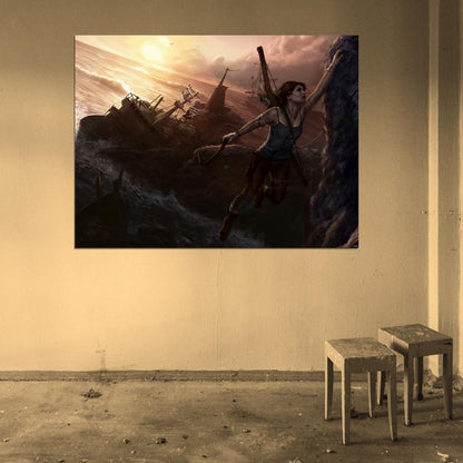 Tomb Raider Landscape Video Game Wall Art Print Poster