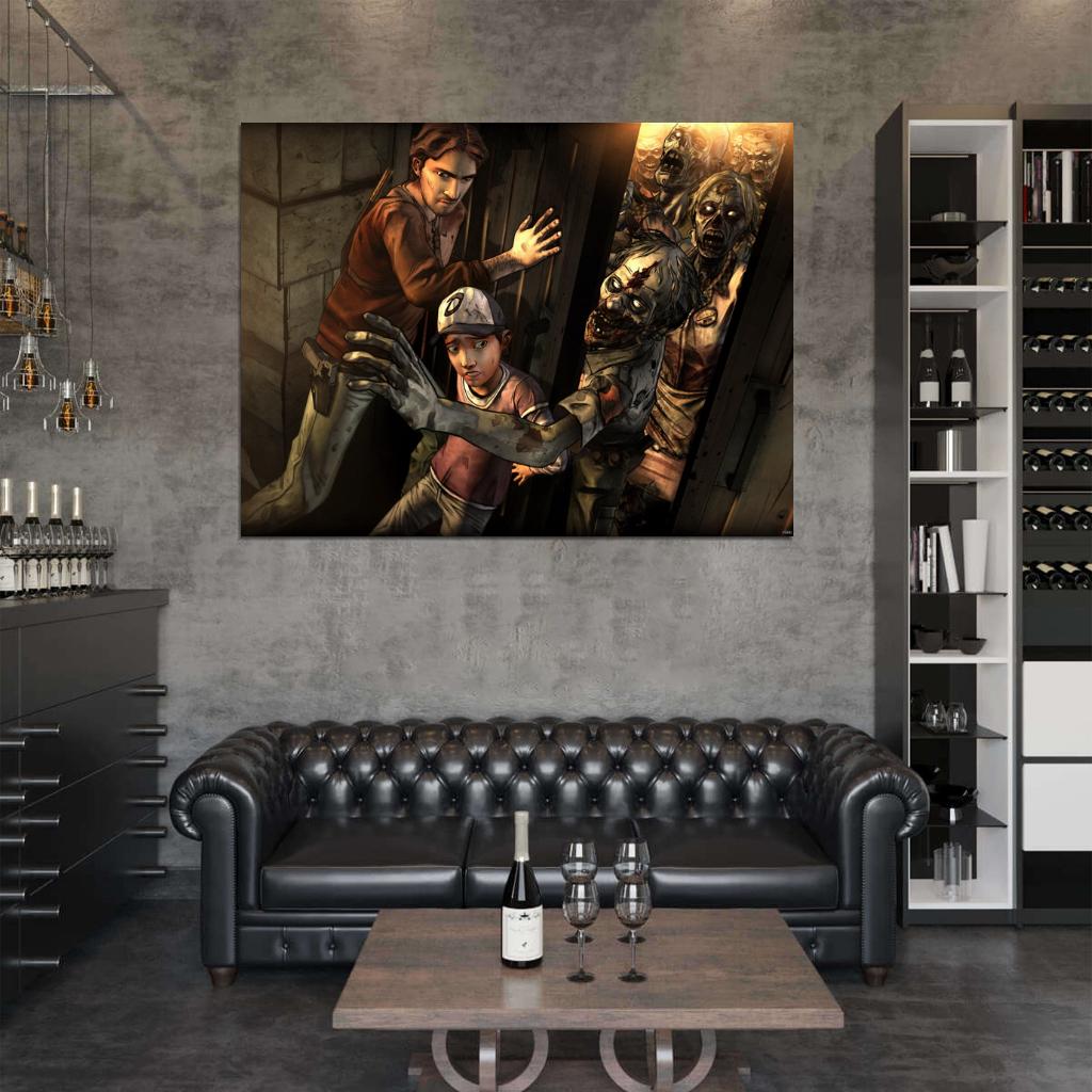 The Walking Dead Zombie Apocalypse Video Game Wall Art Print Poster