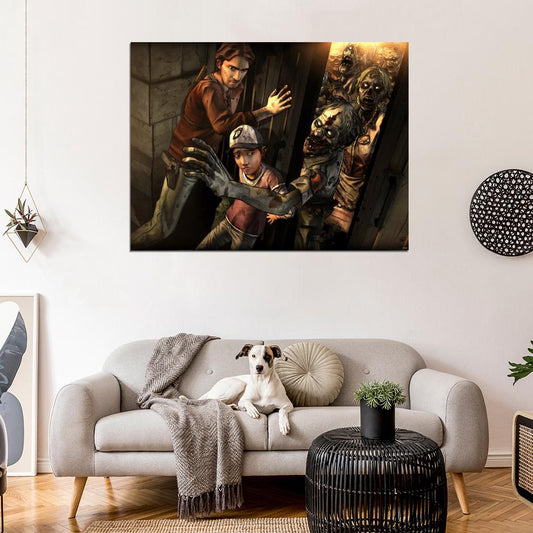 The Walking Dead Zombie Apocalypse Video Game Wall Art Print Poster