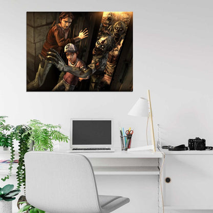The Walking Dead Zombie Apocalypse Video Game Wall Art Print Poster