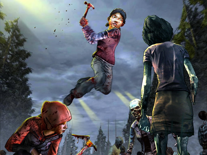 The Walking Dead Fight Amazing Video Game Wall Art Print Poster