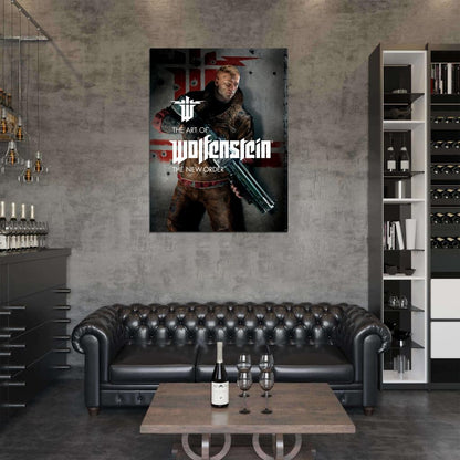 Wolfenstein The New Order Video Game Wall Art Print Poster