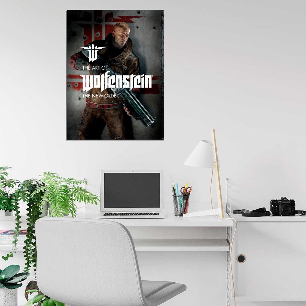 Wolfenstein The New Order Video Game Wall Art Print Poster