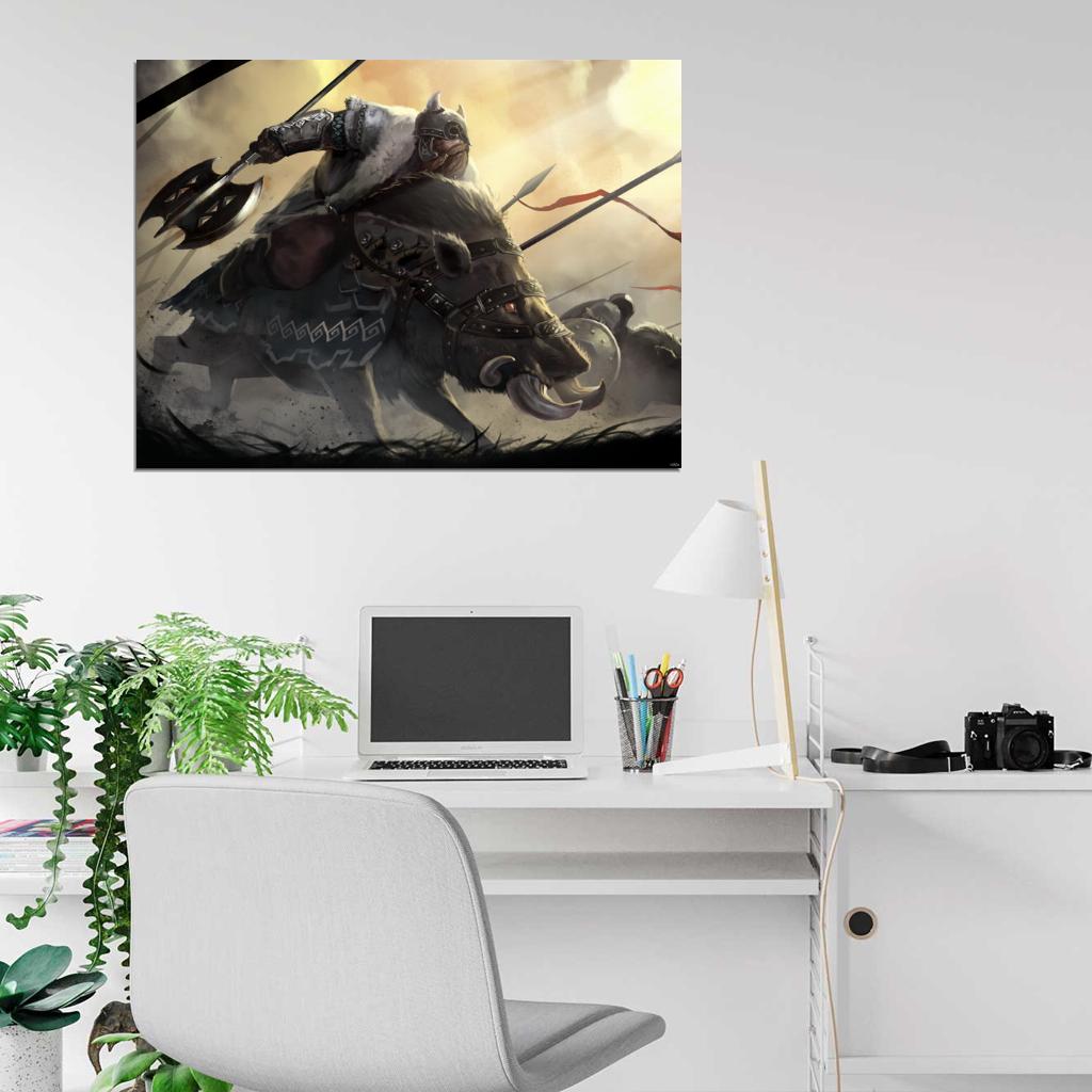 Hobbit Awesome Fight Art Wall Art Print Poster