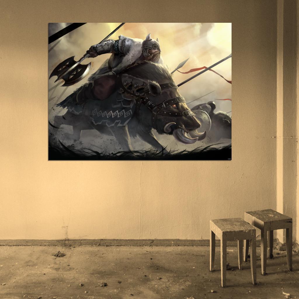Hobbit Awesome Fight Art Wall Art Print Poster