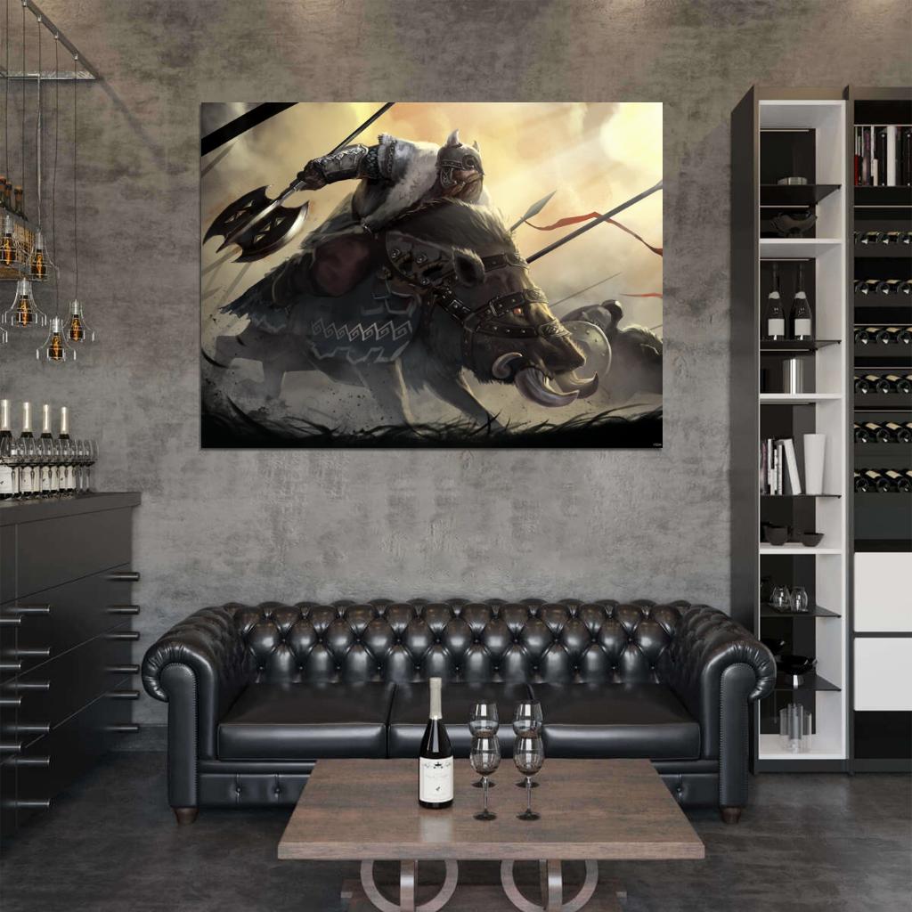 Hobbit Awesome Fight Art Wall Art Print Poster