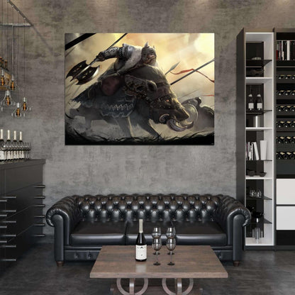 Hobbit Awesome Fight Art Wall Art Print Poster