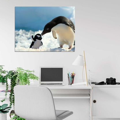 Penguin Antarctica Toy Cute Nature Wall Art Print Poster