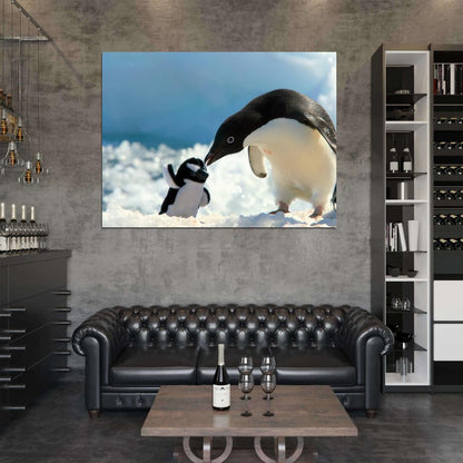 Penguin Antarctica Toy Cute Nature Wall Art Print Poster
