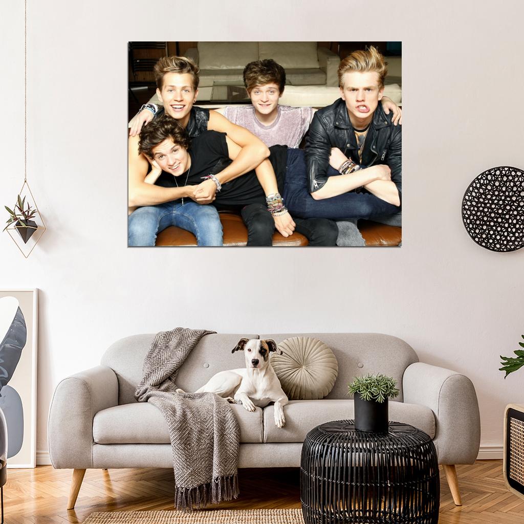 The Vamps Cute Pop Band Music Wall Art Print Poster