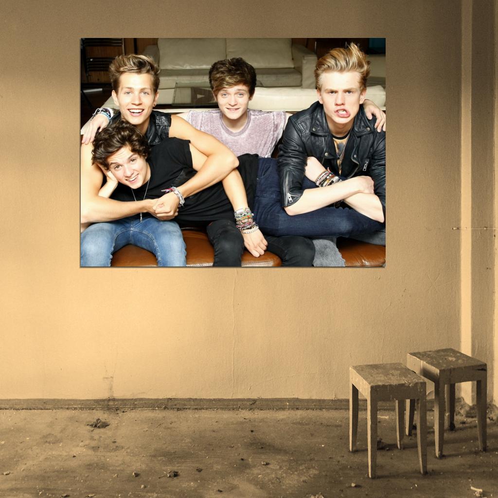 The Vamps Cute Pop Band Music Wall Art Print Poster