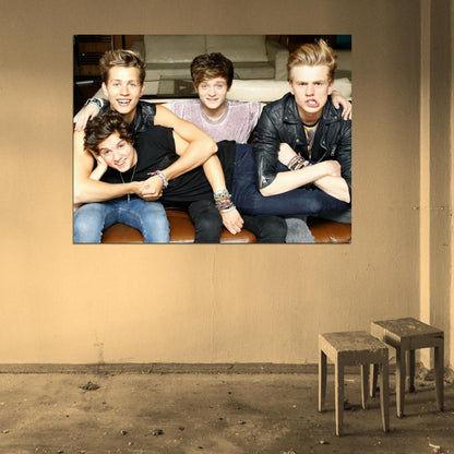 The Vamps Cute Pop Band Music Wall Art Print Poster