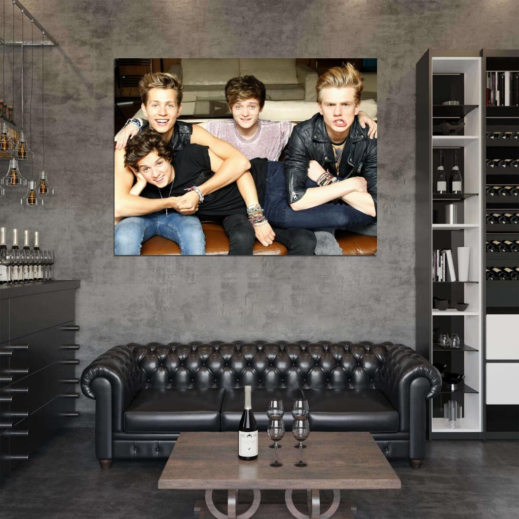 The Vamps Cute Pop Band Music Wall Art Print Poster