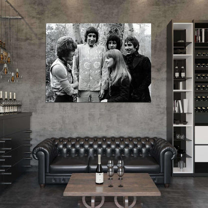 The Who Rock Band Music BW Wall Art Print Poster