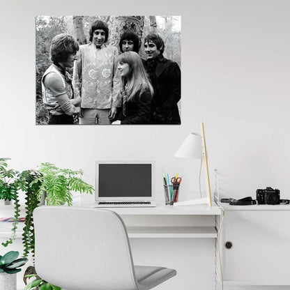 The Who Rock Band Music BW Wall Art Print Poster