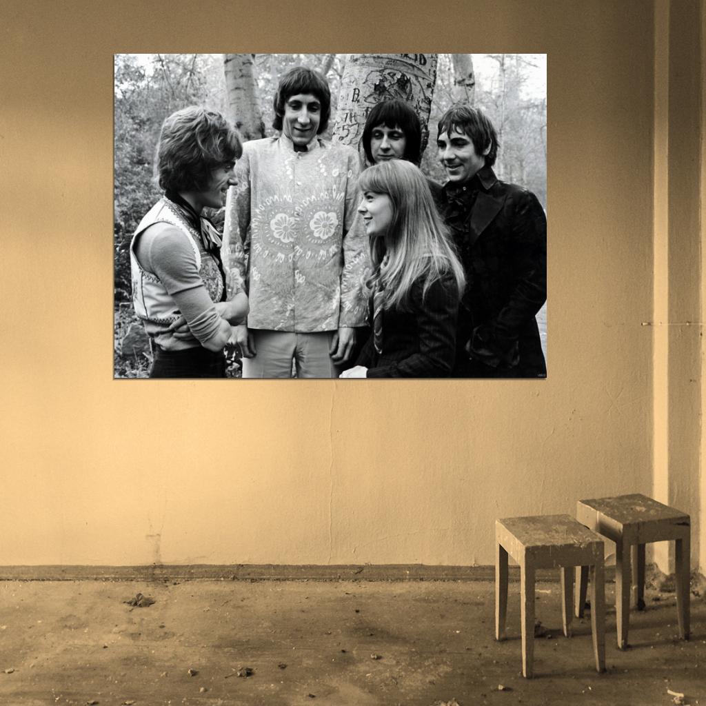 The Who Rock Band Music BW Wall Art Print Poster