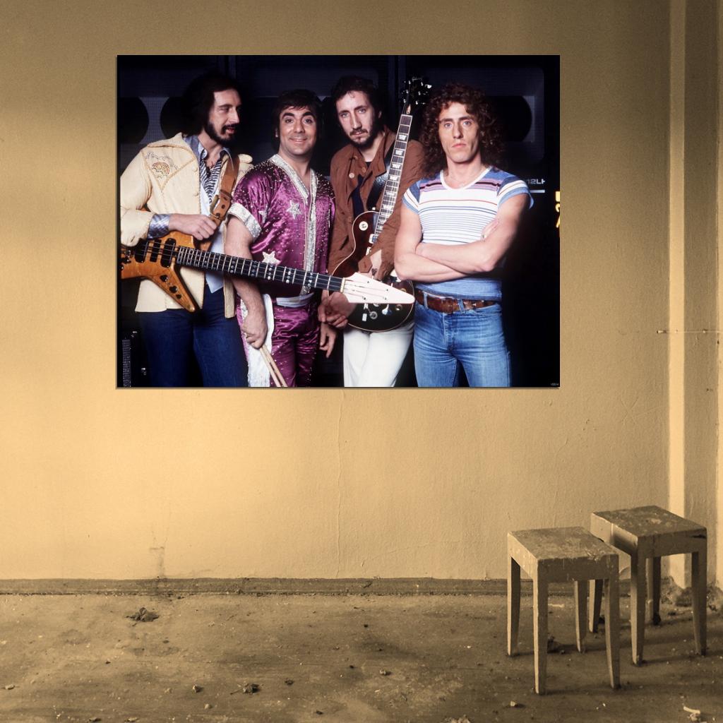 The Who Rock Music Band Group Wall Art Print Poster