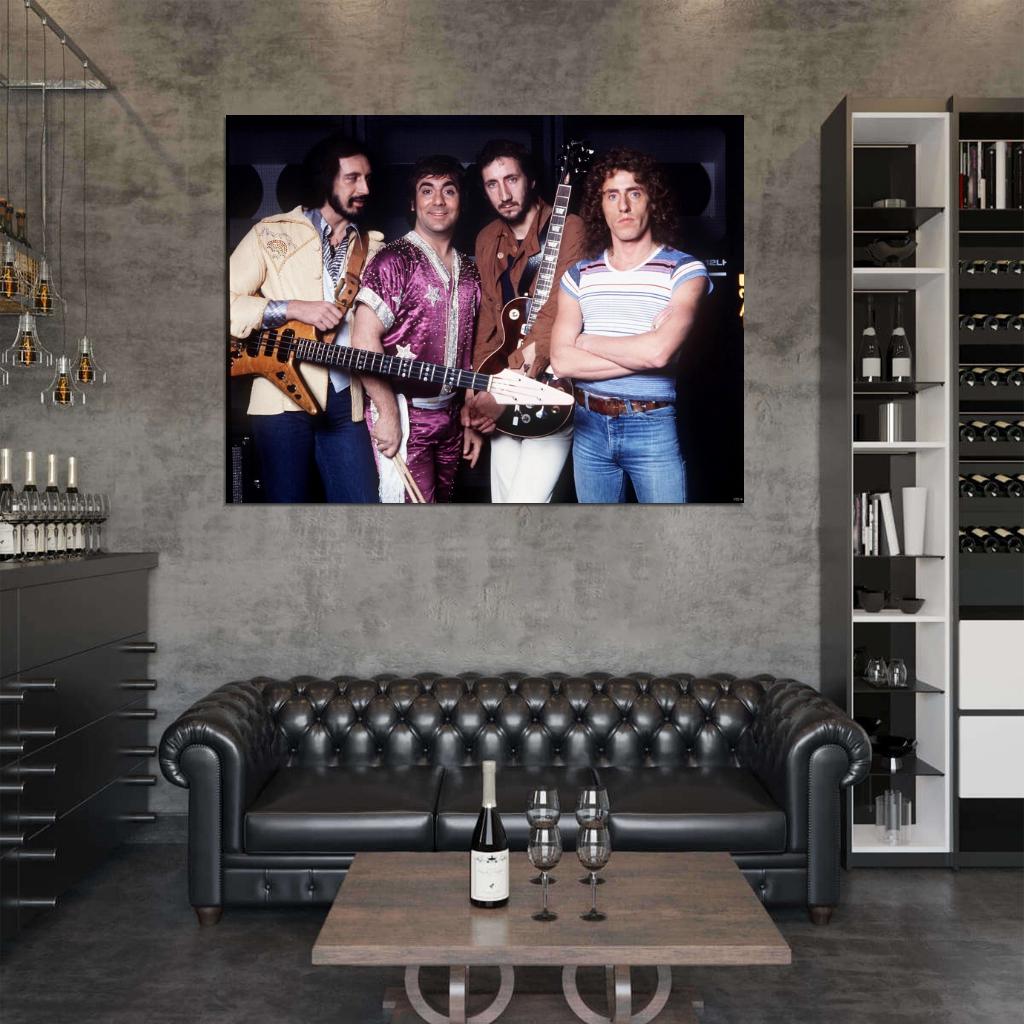 The Who Rock Music Band Group Wall Art Print Poster
