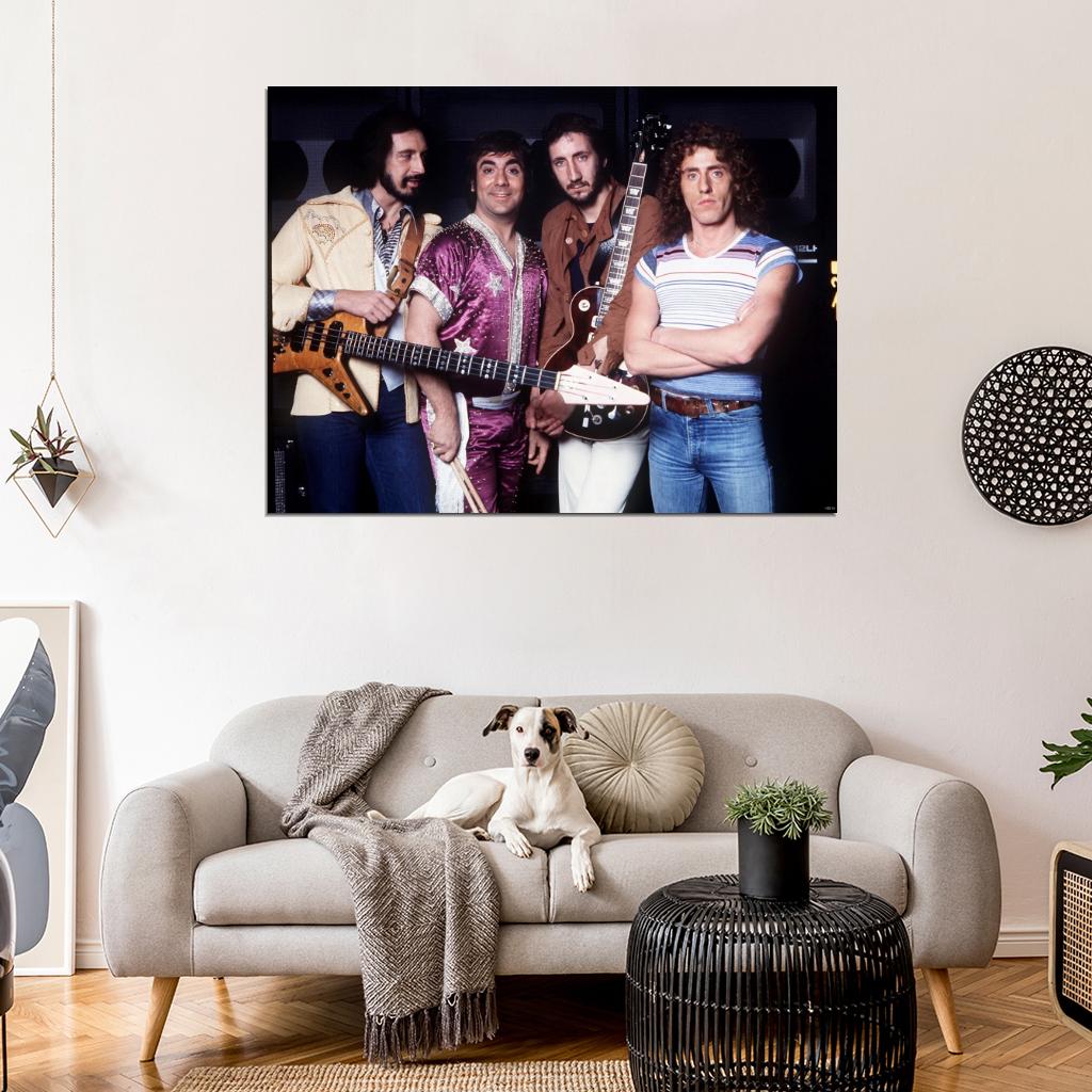 The Who Rock Music Band Group Wall Art Print Poster