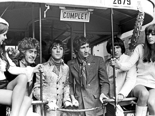 The Who Rock Band Classic Group BW Wall Art Print Poster
