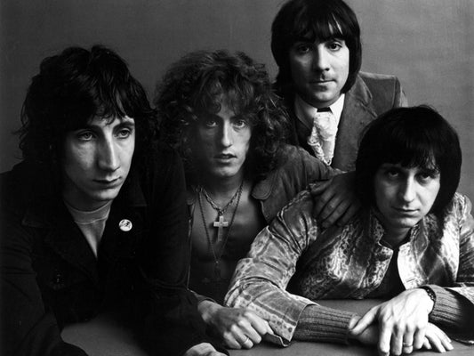 The Who Rock Band Music Group BW Wall Art Print Poster