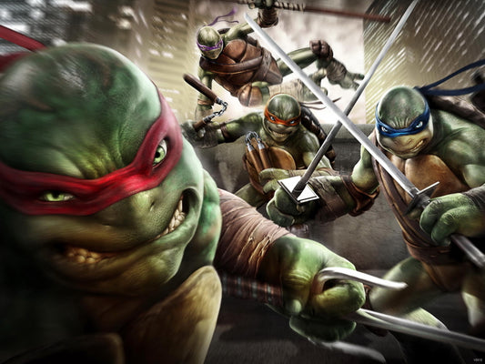Teenage Mutant Ninja Turtles TMNT Awesome Art Wall Art Print Poster