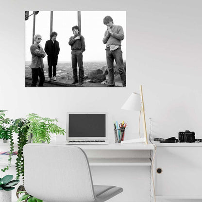 U2 Rock Band Music Vintage BW Wall Art Print Poster