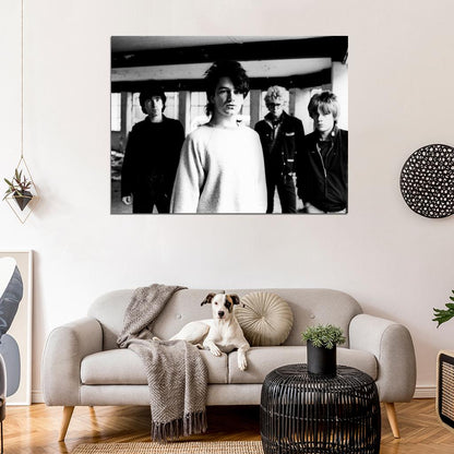 U2 Rock Band Retro Vintage Classic BW Wall Art Print Poster