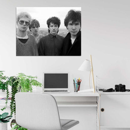 U2 Rock Band Music Classic Vintage BW Wall Art Print Poster