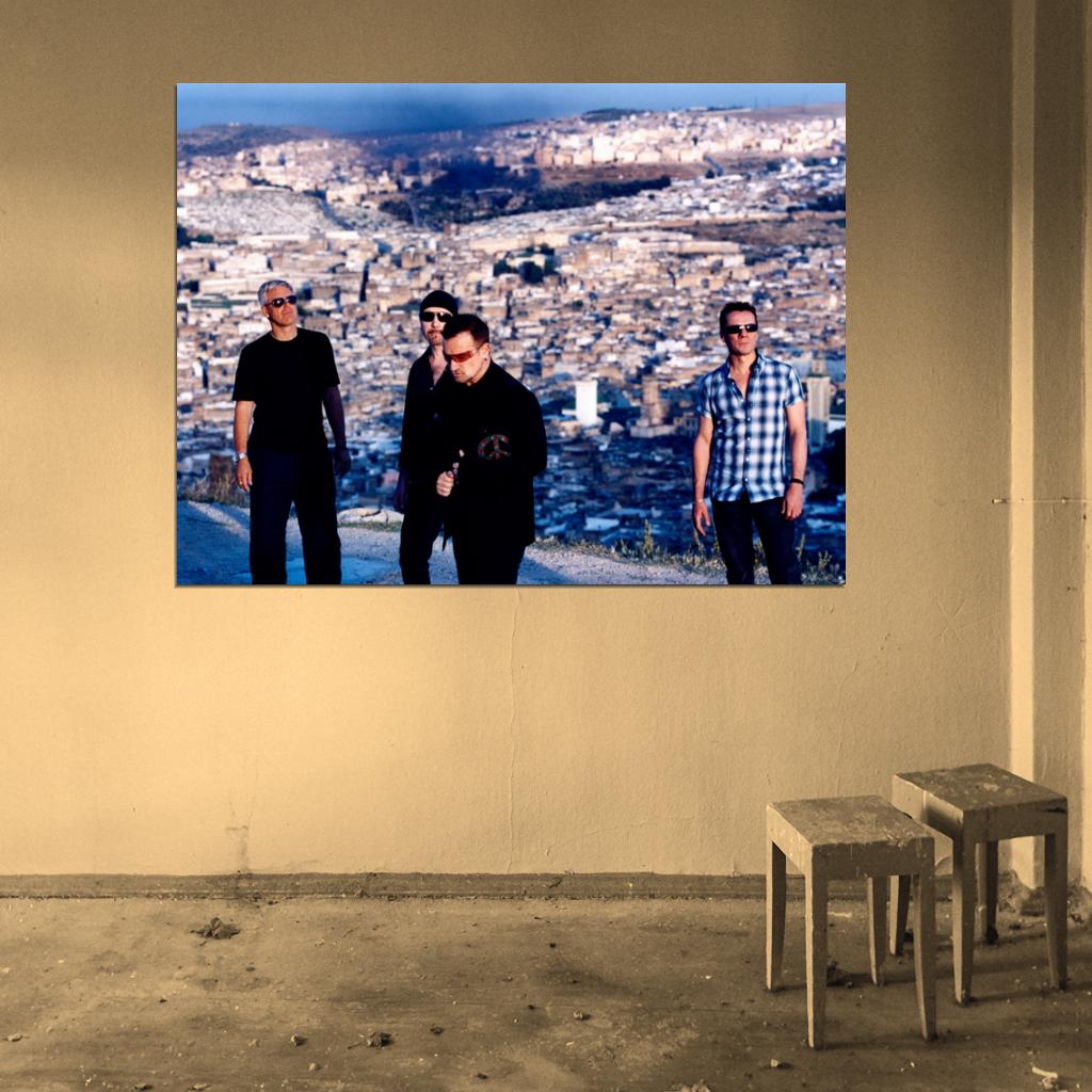 U2 Rock Music Band Landscape Wall Art Print Poster
