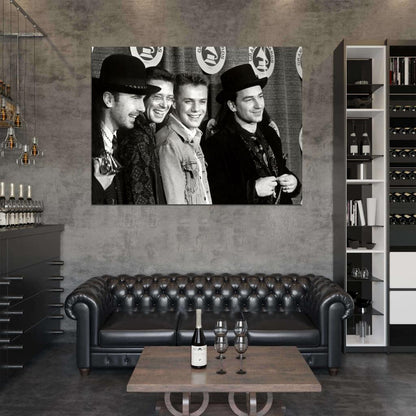 U2 Rock Band Music Vintage Classic BW Wall Art Print Poster