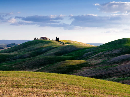 Hills Sky Village Stunning Beautiful Nature Wall Decor Room Print Poster