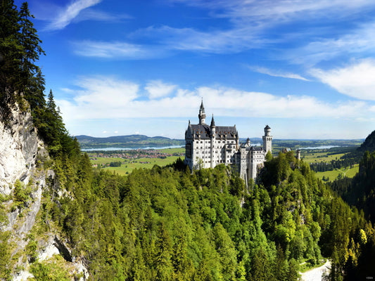 Neuschwanstein Castle Bavarian Alps Germany Wall Decor Room Print Poster