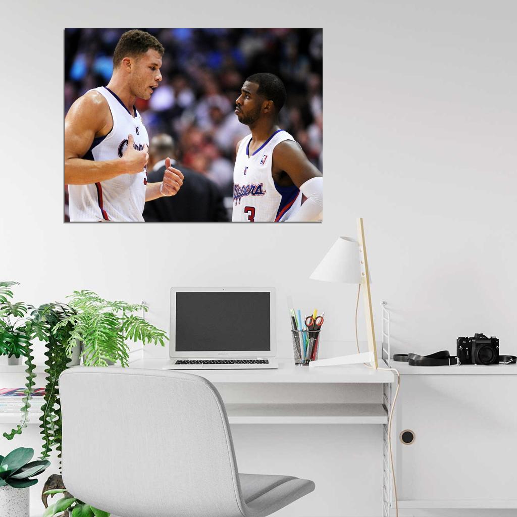 Blake Griffin Chris Paul Los Angeles Wall Art Print Poster