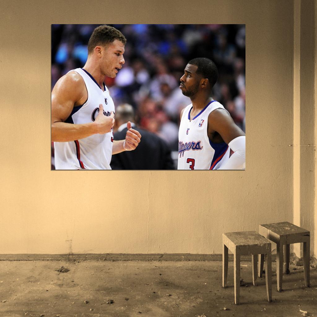 Blake Griffin Chris Paul Los Angeles Wall Art Print Poster