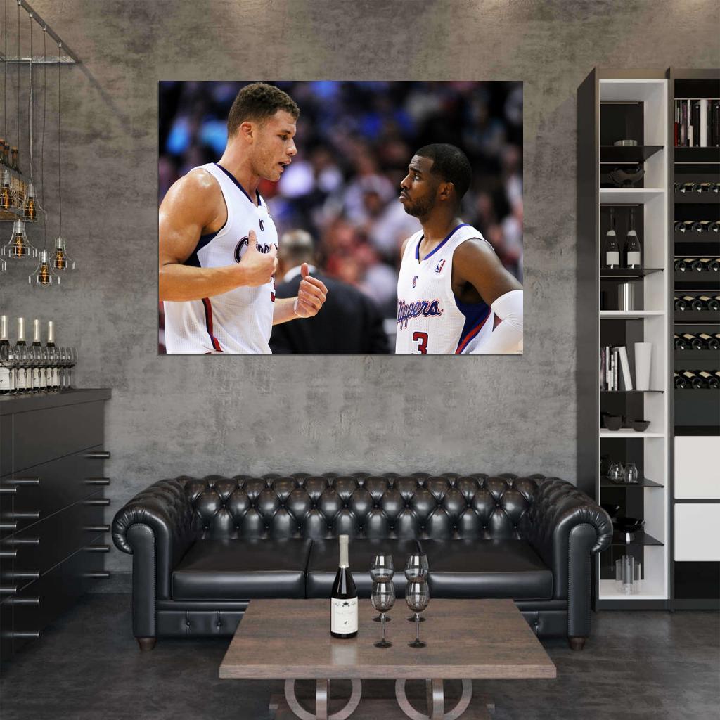 Blake Griffin Chris Paul Los Angeles Wall Art Print Poster