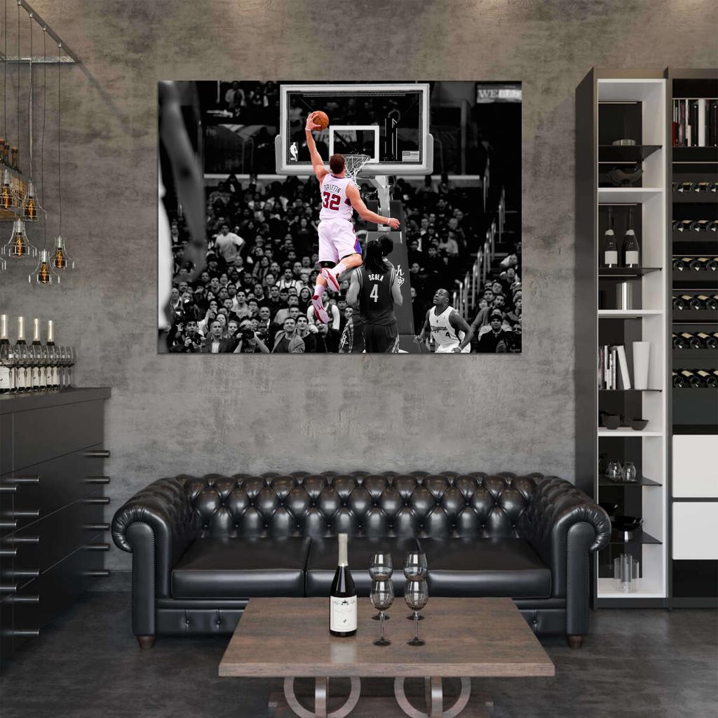 Blake Griffin Dunk Los Angeles Wall Art Print Poster