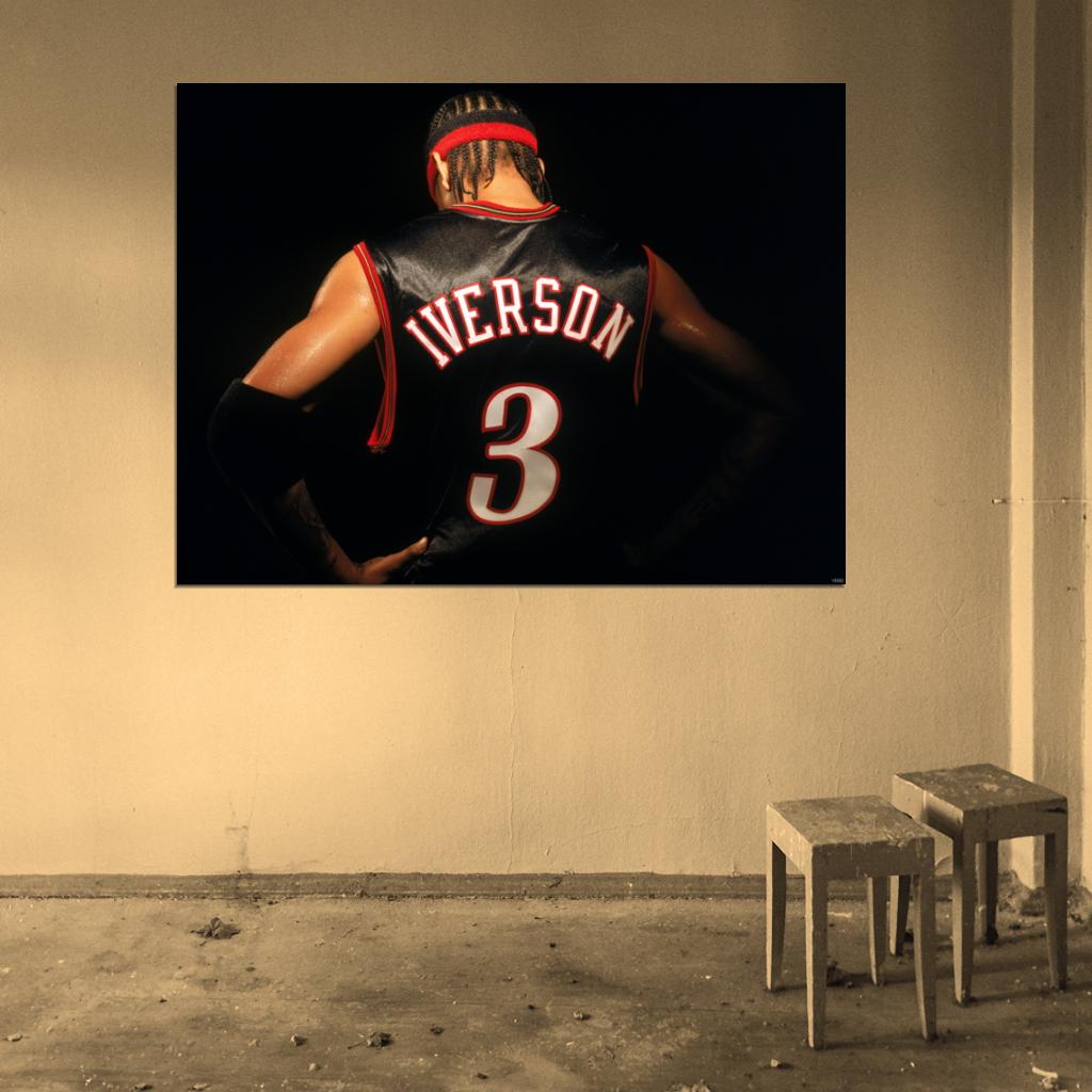 Allen Iverson Great Philadelphia Sixers Wall Art Print Poster