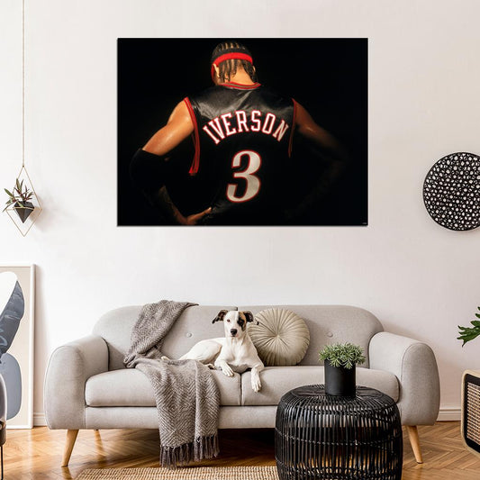 Allen Iverson Great Philadelphia Sixers Wall Art Print Poster