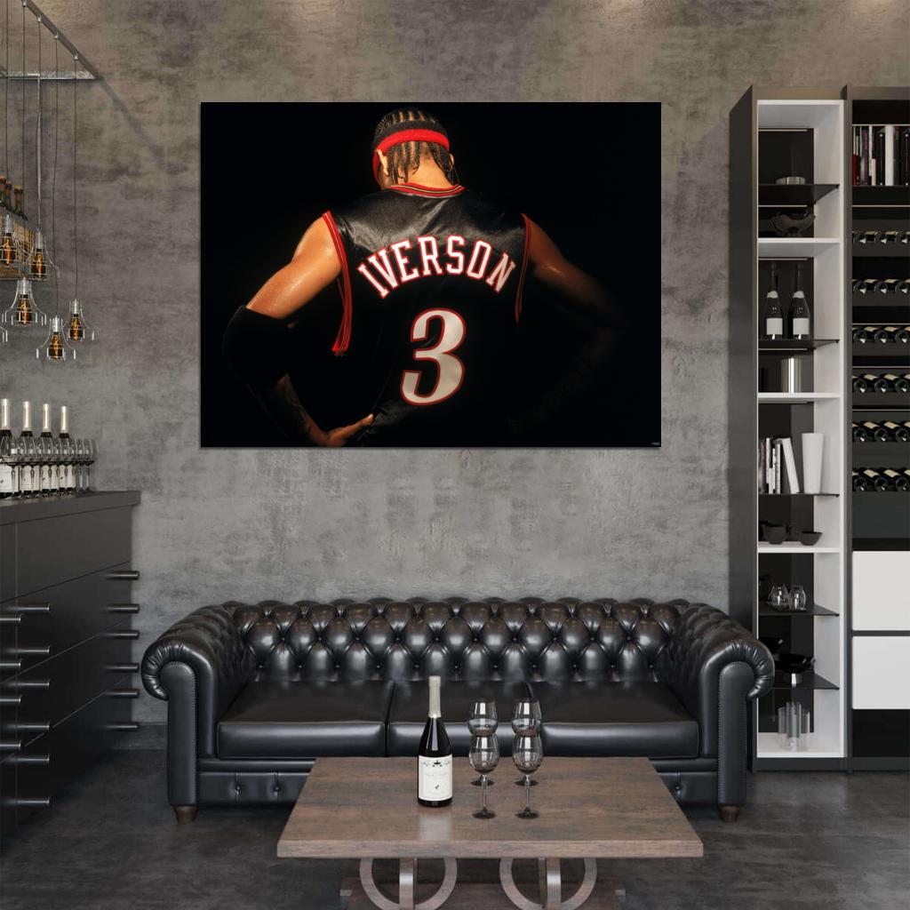 Allen Iverson Great Philadelphia Sixers Wall Art Print Poster