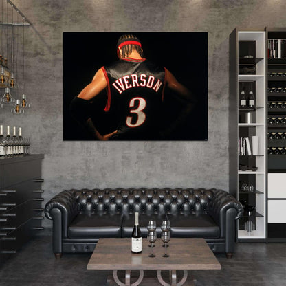 Allen Iverson Great Philadelphia Sixers Wall Art Print Poster