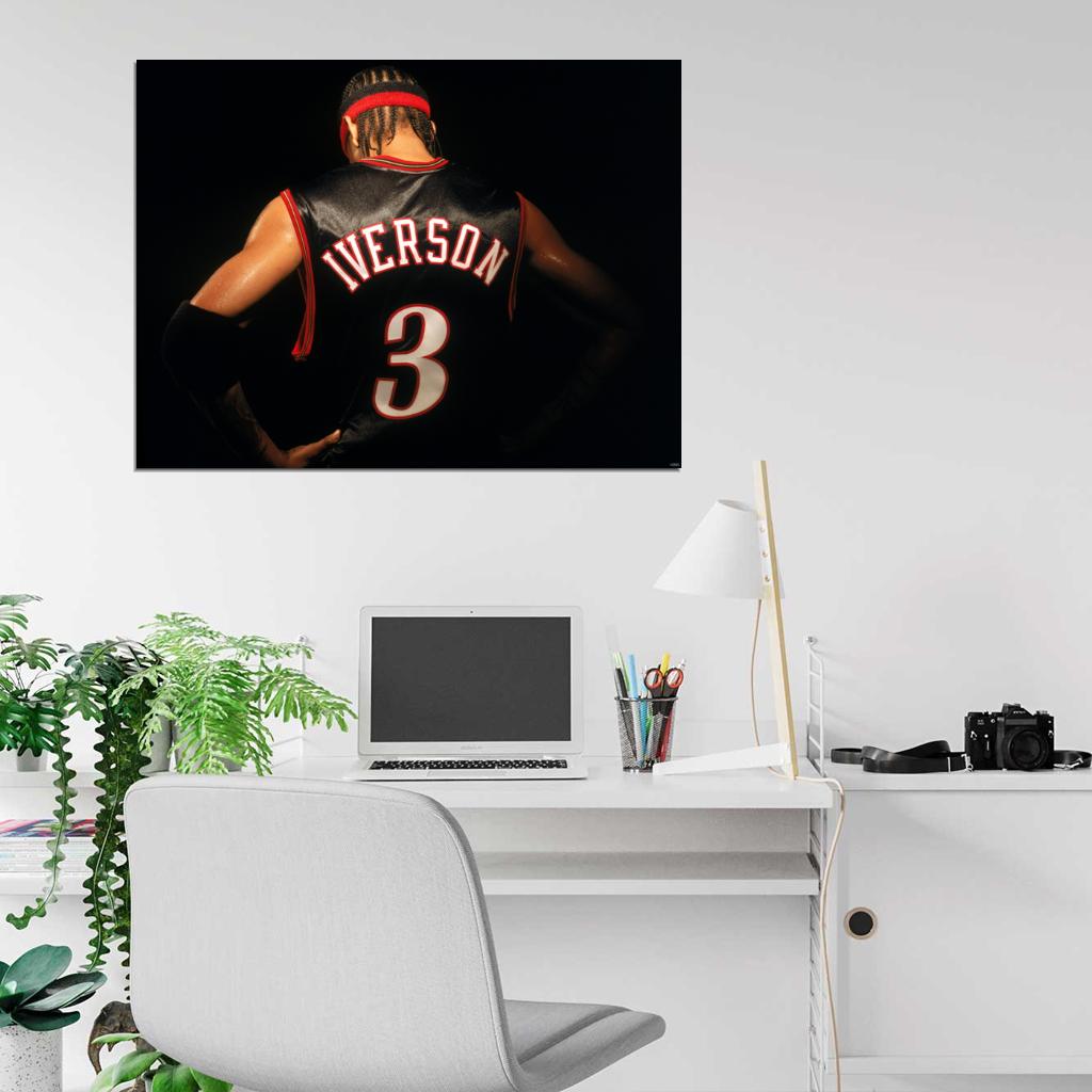 Allen Iverson Great Philadelphia Sixers Wall Art Print Poster